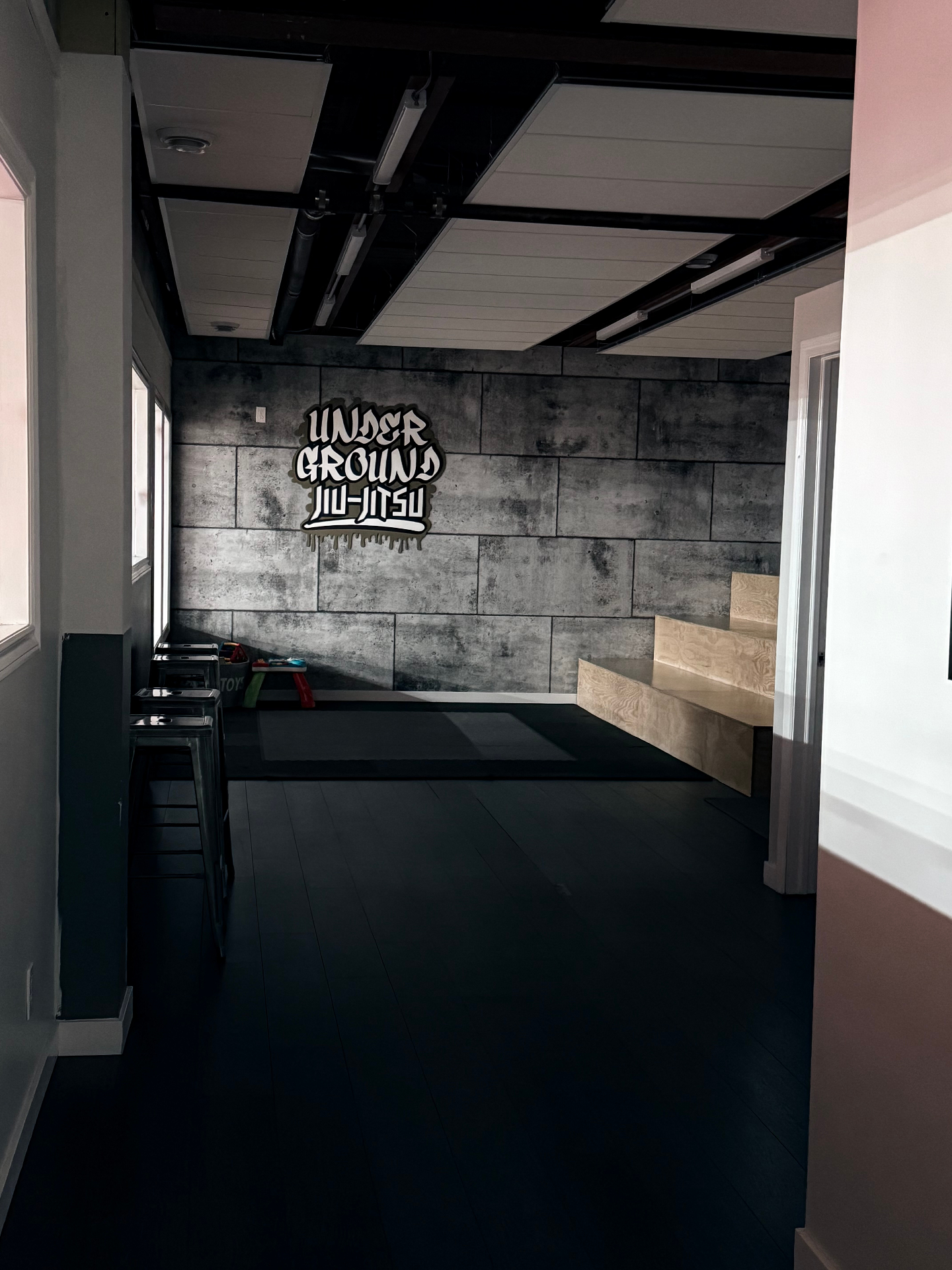 Martial arts class training Brazilian Jiu-Jitsu at Underground in Fort Saskatchewan